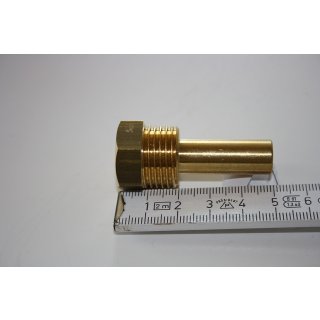 Bimetall Zeiger Thermometer Tauchhülse 1/2" DN 15 Themperaturfühler für Heizung 
