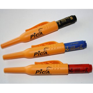 Pica Tieflochmarker Baumarker Marker Markierstift Pica schwarz, blau, rot 150